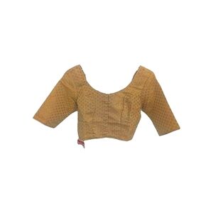 NWT Gold Readymade Saree Sari Blouse, Size 34